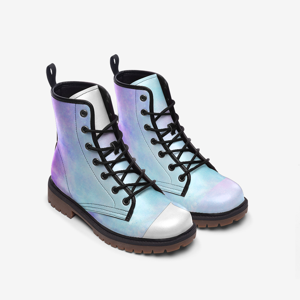 Cosmic Galaxy Dream Casual Leather Lightweight boots