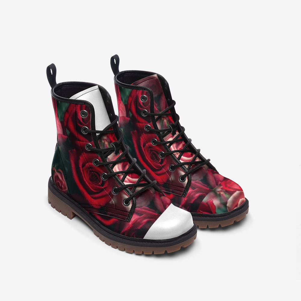 Its all about the roses Casual Leather Lightweight boots