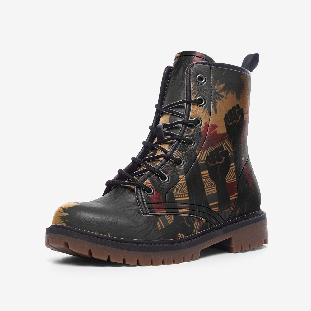 Black lives matter Casual Leather Lightweight boots
