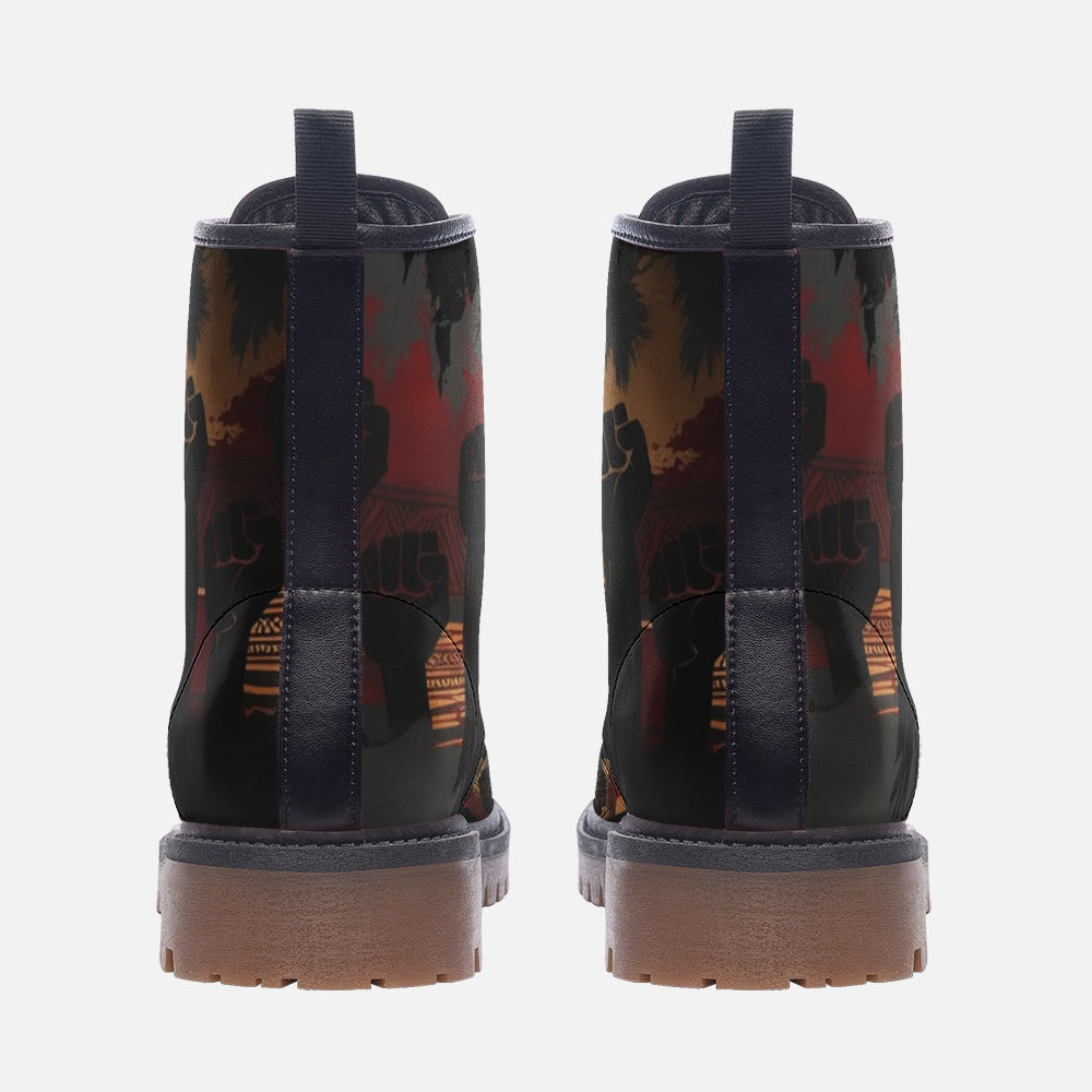 Black lives matter Casual Leather Lightweight boots