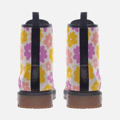 Funky Flower Casual Leather Lightweight boots