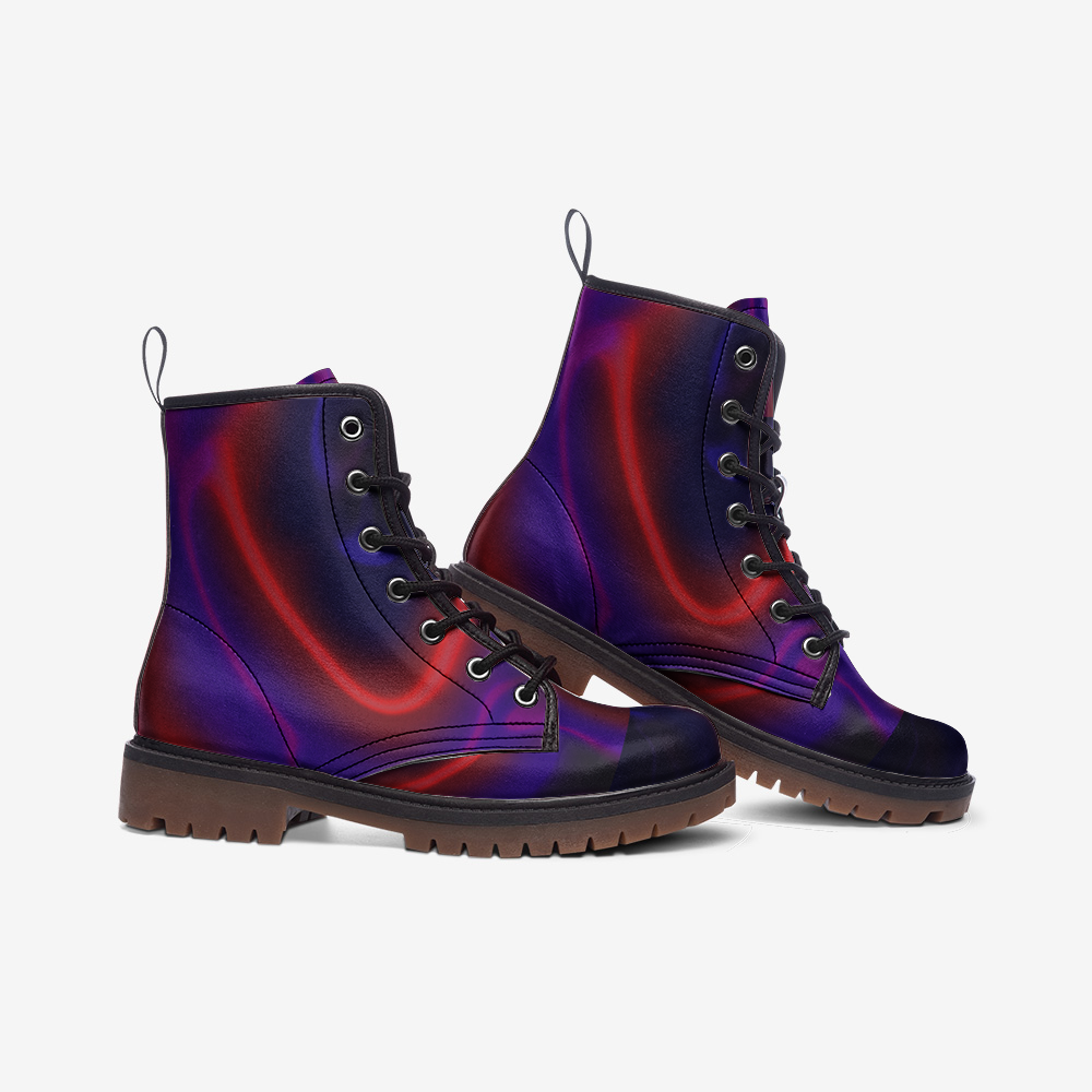 Neon Wave Casual Leather Lightweight boots