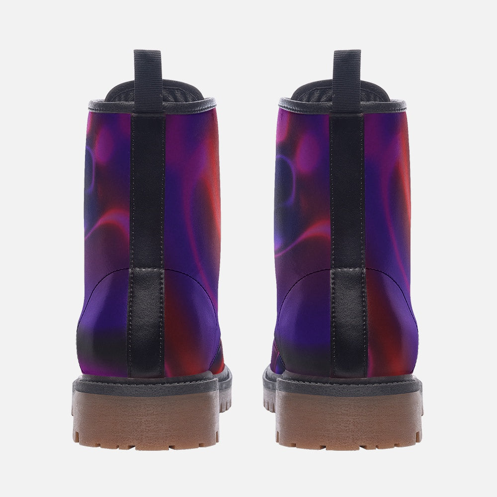 Neon Wave Casual Leather Lightweight boots